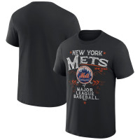 Adult Men's New York Mets Darius Rucker Collection by Fanatics Beach Splatter baseball T-shirt - Black