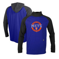 Adult Men's New York Mets Levelwear Uproar Farm Team Pullover baseball Hoodie - Royal/Charcoal