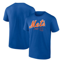 Adult Men's Francisco Lindor New York Mets Fanatics Branded Player Name & Number baseball T-shirt - Royal