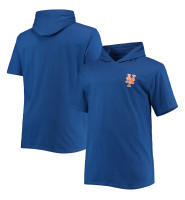 Adult Men's New York Mets Big & Tall Jersey Short Sleeve Pullover baseball Hoodie baseball T-shirt - Royal