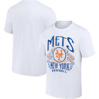 Adult Men's New York Mets Darius Rucker Collection by Fanatics Distressed Rock baseball T-shirt - White