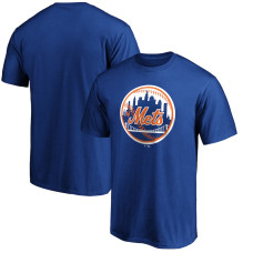 Adult Men's New York Mets Fanatics Branded Cooperstown Collection Forbes Team Logo baseball T-shirt - Royal