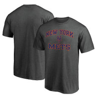 Adult Men's New York Mets Fanatics Branded Heart & Soul baseball T-shirt - Charcoal