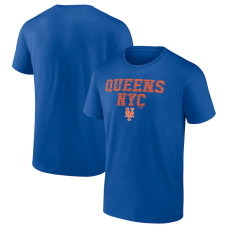 Adult Men's New York Mets Fanatics Branded Hometown Queens NY baseball T-shirt - Royal