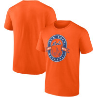 Adult Men's New York Mets Fanatics Branded Iconic Glory Bound baseball T-shirt - Orange