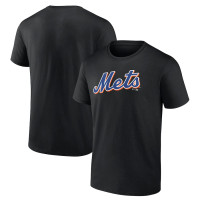 Adult Men's New York Mets Fanatics Branded Official Team Logo baseball T-shirt - Black