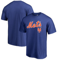 Adult Men's New York Mets Fanatics Branded Team Lockup baseball T-shirt - Royal