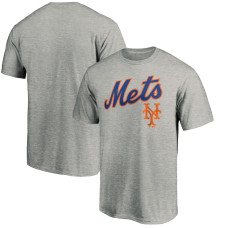 Adult Men's New York Mets Fanatics Branded Team Wahconah baseball T-shirt - Heather Gray