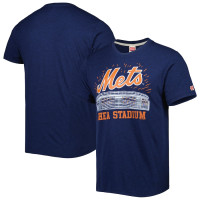 Adult Men's New York Mets Homage Citi Field Tri-Blend baseball T-shirt - Navy