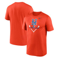 Adult Men's New York Mets Nike Big & Tall Icon Legend Performance baseball T-shirt - Orange