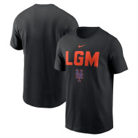Adult Men's New York Mets Nike LGM Hometown baseball T-shirt - Black