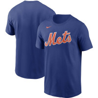 Adult Men's New York Mets Nike Team Wordmark baseball T-shirt - Royal Adult Men's New York Mets Nike Team Wordmark baseball T-shirt - Royal