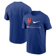 Adult Men's New York Mets Nike Willets Point Hometown baseball T-shirt - Royal