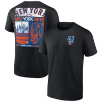 Adult Men's New York Mets Two-Sided baseball T-shirt - Black