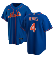 Men's New York Mets Francisco Alvarez #4 Royal Alternate Replica Jersey Men's New York Mets Francisco Alvarez #4 Royal Alternate Replica Jersey