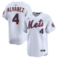 Men's New York Mets Francisco Alvarez #4 White Home Limited Jersey