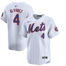 Youth New York Mets Francisco Alvarez #4 White Home Limited Jersey