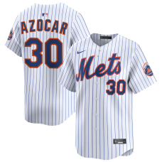Men's New York Mets Jose Azocar #30 White Home Limited Jersey