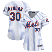 Women's New York Mets Jose Azocar #30 White Home Limited Jersey