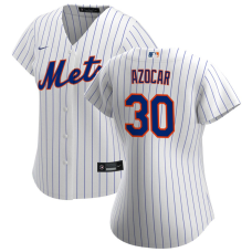 Women's New York Mets Jose Azocar #30 White Home Replica Jersey