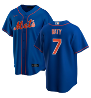 Men's New York Mets Brett Baty #7 Royal Alternate Replica Jersey