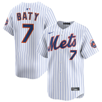 Men's New York Mets Brett Baty #7 White Home Limited Jersey