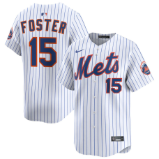 Men's New York Mets George Foster #15 White Home Limited Former Player‌ Jersey