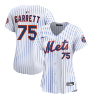 Women's New York Mets Reed Garrett #75 White Home Limited Jersey Women's New York Mets Reed Garrett #75 White Home Limited Jersey