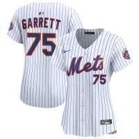 Women's New York Mets Reed Garrett #75 White Home Limited Jersey