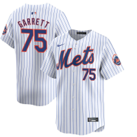 Youth New York Mets Reed Garrett #75 White Home Limited Jersey