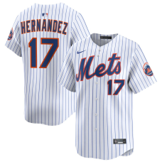 Men's New York Mets Keith Hernandez #17 White Home Limited Former Player‌ Jersey