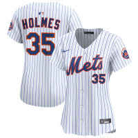 Women's New York Mets Clay Holmes #35 White Home Limited Jersey