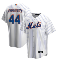 Men's New York Mets Jason Isringhausen #44 White Home Former Player‌ Replica Jersey