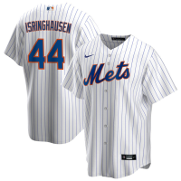 Men's New York Mets Jason Isringhausen #44 White Home Former Player‌ Replica Jersey