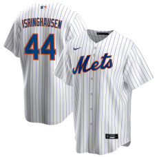 Men's New York Mets Jason Isringhausen #44 White Home Former Player‌ Replica Jersey