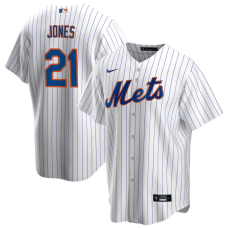 Men's New York Mets Cleon Jones #21 White Home Former Player‌ Replica Jersey