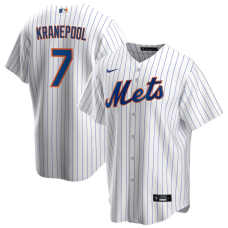 Men's New York Mets Ed Kranepool #7 White Home Former Player‌ Replica Jersey