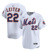 Men's New York Mets Al Leiter #22 White Home Limited Former Player Jersey Men's New York Mets Al Leiter #22 White Home Limited Former Player Jersey