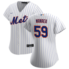 Women's New York Mets Sean Manaea #59 White Home Replica Jersey