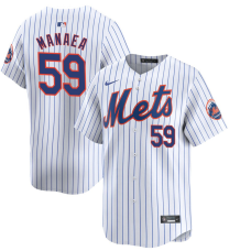 Youth New York Mets Sean Manaea #59 White Home Limited Jersey
