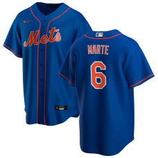 Men's New York Mets Starling Marte #6 Royal Alternate Replica Jersey