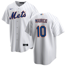 Men's New York Mets Ronny Mauricio #10 White Home Replica Jersey