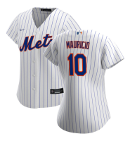 Women's New York Mets Ronny Mauricio #10 White Home Replica Jersey Women's New York Mets Ronny Mauricio #10 White Home Replica Jersey