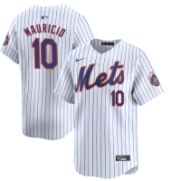 Youth New York Mets Ronny Mauricio #10 White Home Limited Jersey