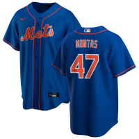 Men's New York Mets Frankie Montas #47 Royal Alternate Replica Jersey