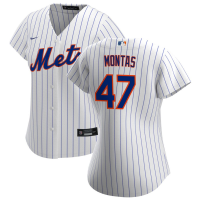 Women's New York Mets Frankie Montas #47 White Home Replica Jersey