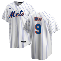 Men's New York Mets Brandon Nimmo #9 White Home Replica Jersey