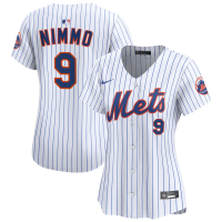 Women's New York Mets Brandon Nimmo #9 White Home Limited Jersey