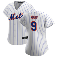 Women's New York Mets Brandon Nimmo #9 White Home Replica Jersey