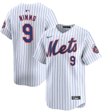 Youth New York Mets Brandon Nimmo #9 White Home Limited Jersey